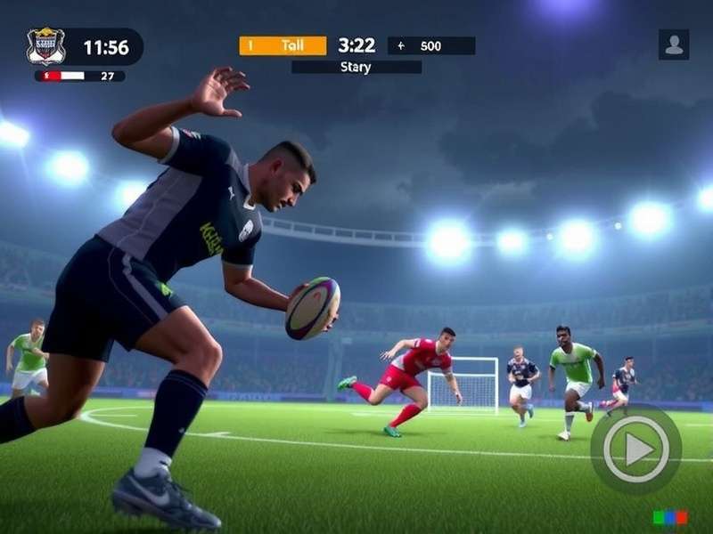 Intense Rugby Action in Kolkata Knights Rugby Kolkata Knights Rugby Gameplay